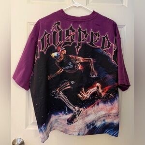 Godspeed Run Club Heavyweight Cotton T-Shirt, Purple, S